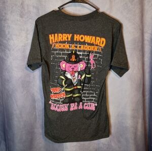 Harry Howard Grateful Dead Dancing Bear Happy Hooker Breast‎ Cancer Graphic Tee